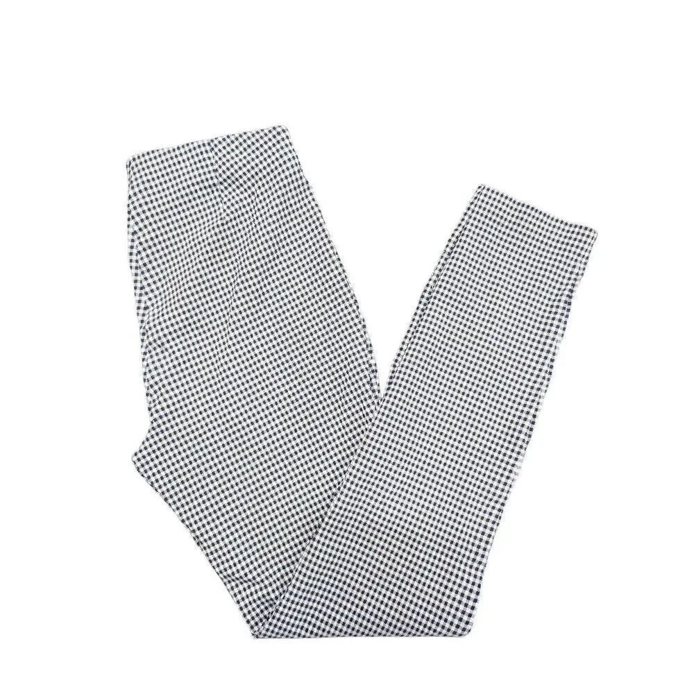 Michael Kors Gingham Pull on Stretch Trouser Pants Small